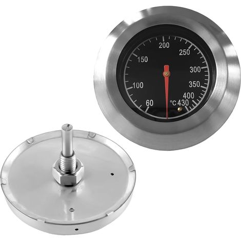 Thermomètre de four, Thermometre four a Pizza, Fours Micro-ondes, Thermomètre à Gaz Pour Barbecue 60-430℃ / 100-800℉ Thermomètre à Barbecue Pour Tous Les Barbecues, Fumeurs Et Chariots De Barb (1/5)