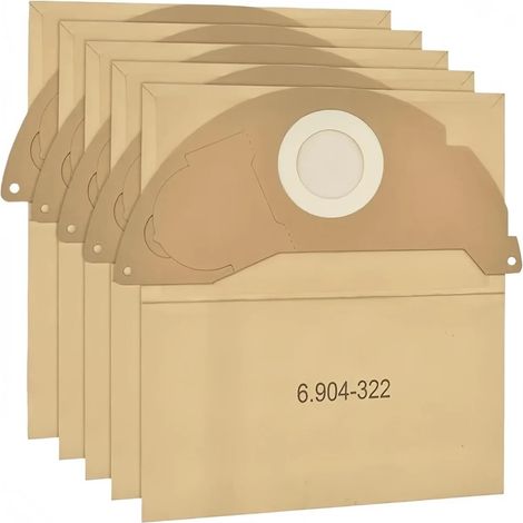 Sacs à poussière en papier for aspirateur 30 pièces. Compatible for Karcher MV2 WD2.000-WD2.399 A2000-A2099 WD2.250 A2004 A2054, sacs (1/4)