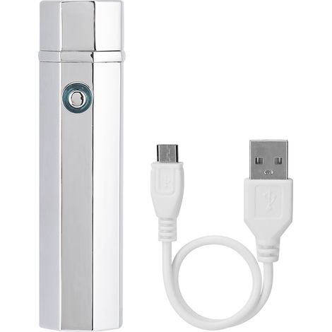 Briquet USB octogonal à double arc électrique et impulsion croisée (1/4)