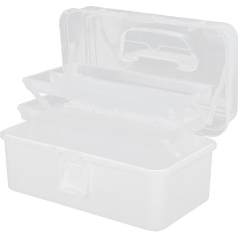 Coffret Rangement Médicaments Urgence Portable Boîte Organisation Domicile Trousse Secours Mallette Soins Casier Pharmacie Kit Premiers Secours (1/5)