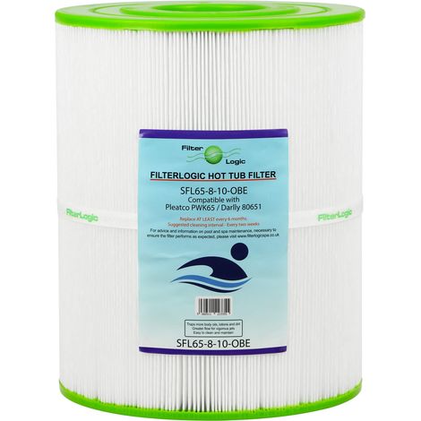 Filtre Filter Logic SFL65-8-10OBE - Cartouche Spa et Jacuzzi compatible Pleatco PWK65 Darlly SC713 (1/3)