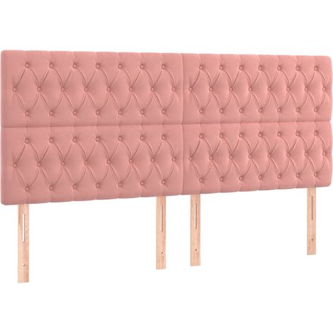 Maison Exclusive - Testiera Rosa 180x7x118/128 cm Velluto