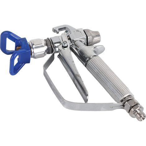 Pulvérisateur écrou de Blocage Pistolet de Pulvérisation sans Air en Acier Inoxydable Bleu Nouveau Pistolet de Pulvérisation de Peinture sans Air à Haute Pression en Acier (1/5)