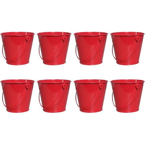 Strandspielzeug-Mini-Eimer für Partydekoration, Klassenzimmer, 8 Stück A--