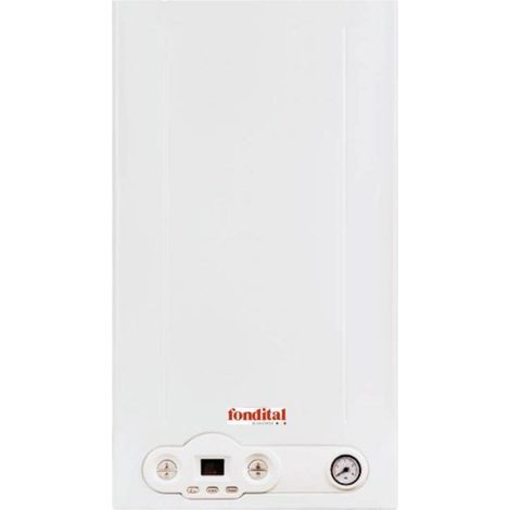 Fondital Chaudière à Condensation Ischia KC S Méthane ou Propane Avec Kit Évacuation des Fumées ADAPTATEUR DE DÉDOUBLEMENT - Méthane - 28 Kw (1/2)