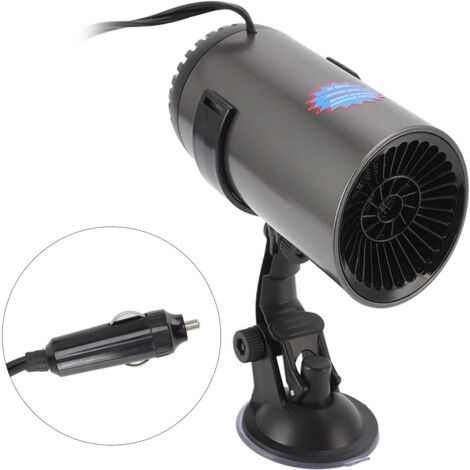 Accendisigari Auto 12V - Riscaldatore Rapido con Supporto Girevole - per Sbrinare e Antiappannamento Parabrezza - Accessorio Riscaldante per Veicoli