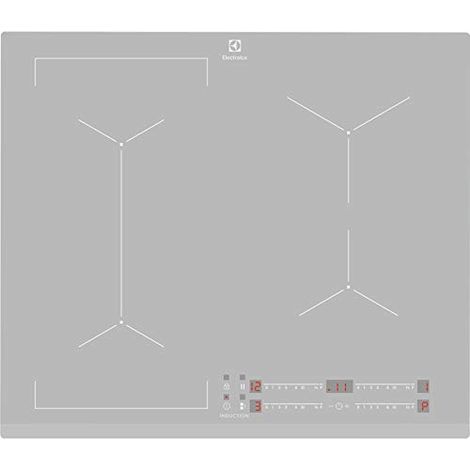 Piano Cottura a Induzione Electrolux EIV63440BS, 4 Zone di Riscaldamento, Vetro Temperato, Colore Argento (1/3)