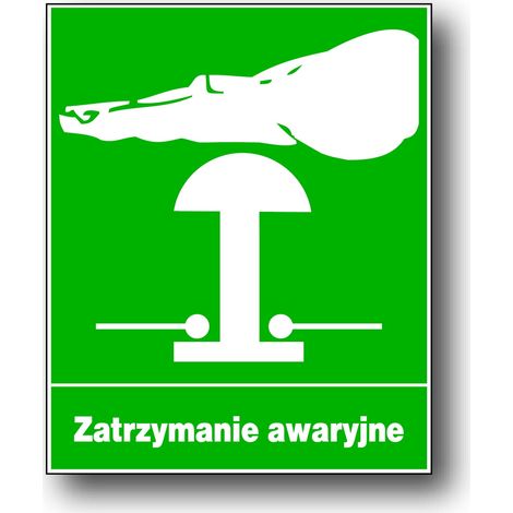 ZIO-4 - Señal de seguridad y salud ocupacional - PARADA DE EMERGENCIA