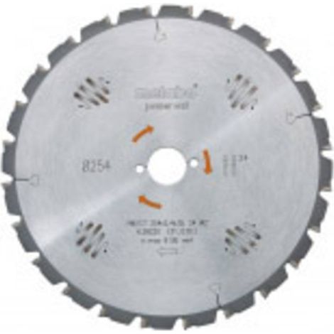 Metabo Accessori - Lama per sega circolare per legno, 254x30 mm, 24 denti 628025000