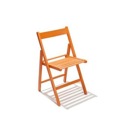 4 x SEDIA PIEGHEVOLE LIBERTY ARANCIO