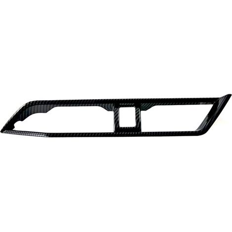 Carbon fiber textured material: ABS. Center vent cover, automotive interior accessory compatible with Toyota Yaris. (1/5)