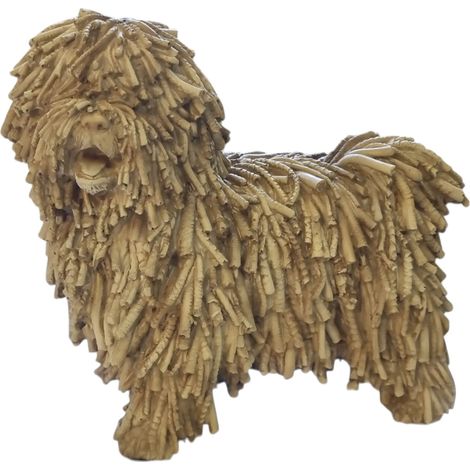 Dekofigur Hund 28 cm bunt Dekofigur