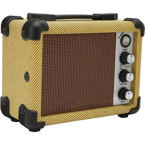 Mini-5W-tragbarer E-Gitarrenverstärker mit Verzerrungs- und Clean-Kanälen (1/5)