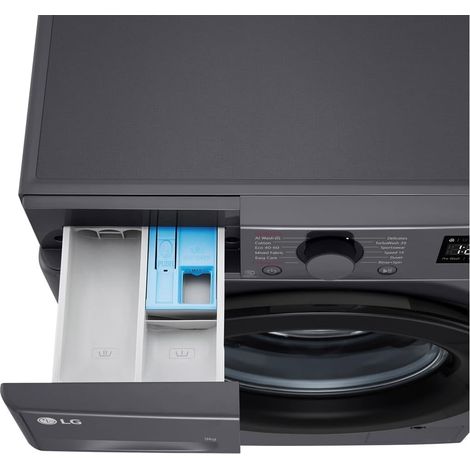 LG F4WR5009A6M Lavadora 9Kg 1400rpm Inox Negra Clase A -10%