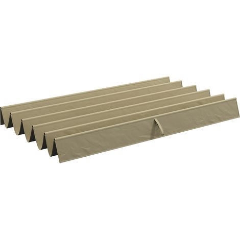 Retractable Pergola Cover, 2.55 x 2.5 m Replacement Canopy Fabric  3 x 3 m Frame, Roof Top Only, Tan (1/5)