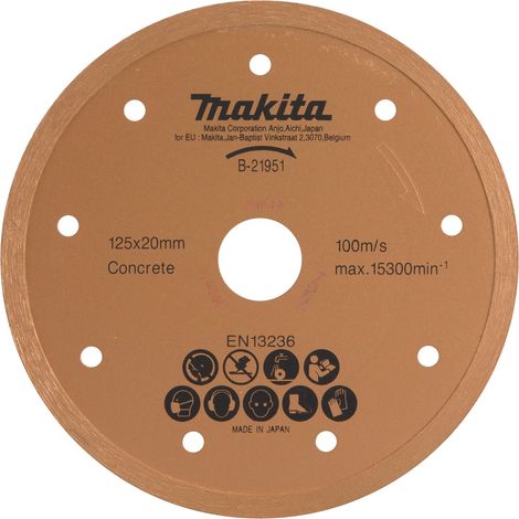 Makita Diamanttrennscheibe 125 mm nass - B-21951