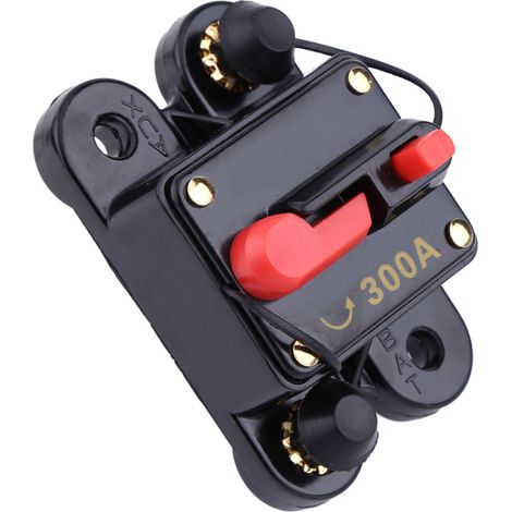 Disjoncteur DC12V pour autoradio, bateau, moto, système audio stéréo, fusible de réinitialisation (300A) (1/5)
