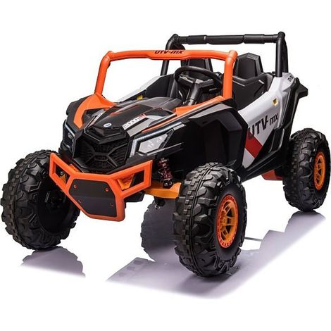 Auto Elettrica per Bambini Mud-Raider UTV MX 24V con Telecomando Arancione