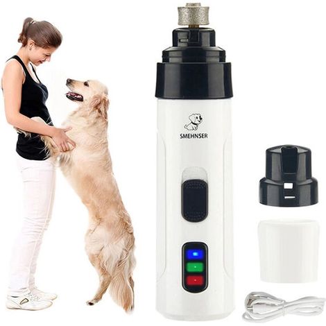 Coupe-ongles électrique rechargeable pour chiens, conçu pour un entretien progressif des ongles à domicile.-AquaForge (1/5)
