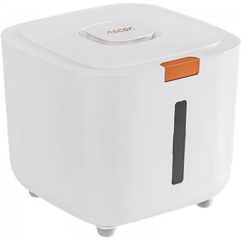 Récipient de stockage de riz, récipient de stockage de riz avec couvercle à ouverture automatique et verre doseur, récipient de stockage de farine, accessoires de cuisine (1/5)