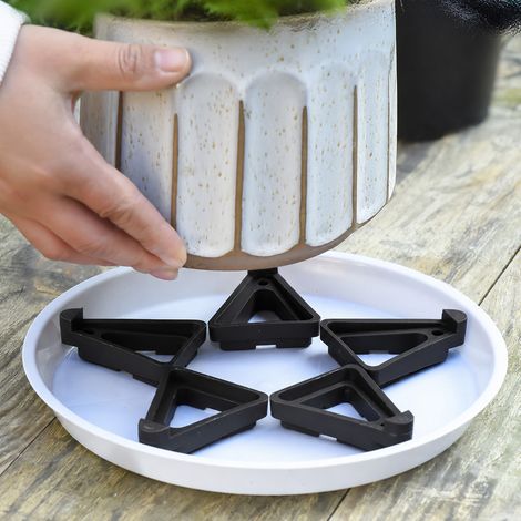 Support de Pot de fleurs triangulaire, pieds de Pot de plantes, 5 pièces (1/5)