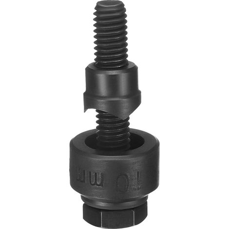 Perceuse À Tôle Poinçon À Trou 10mm Acier À Roulement Coupe Précise Kit Manuel À Hexagone Externe Pour Métal Évier Acier Inoxydable, Noir (1/5)