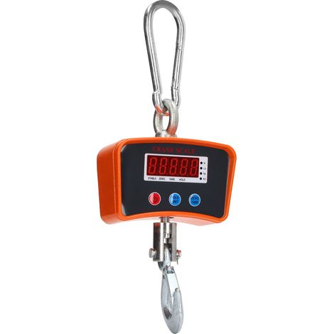 Balance électronique à crochet avec affichage numérique pour grues industrielles, capacité 1000 kg, batterie rechargeable, prise UE 100-240 V (1/5)