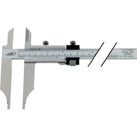 Calibro a corsoio da officina DIN862 300mm con punte e billetta FE-L.90mm PREISER