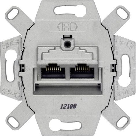 Boîte de dérivation Siemens delta uae-anschlussdose 2x8 pol rj45 Cat.6E