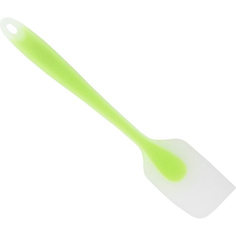 DIY-Backutensilien: kleiner, halbtransparenter Spatel, Allzweck-Silikonspatel, Sahnetortenspatel, grün (1/5)