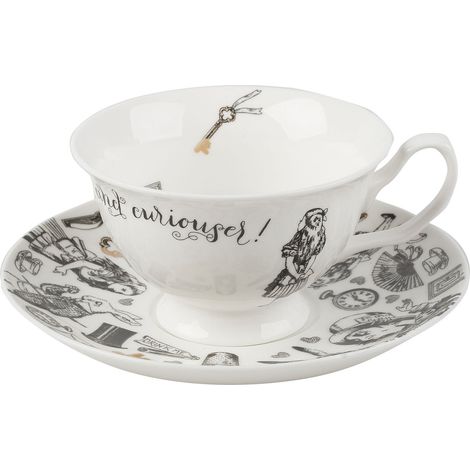 V AND A Victoria & Albert Tazza e piattino de Colore Bianco de Alice in Wonderland de. (1/5)