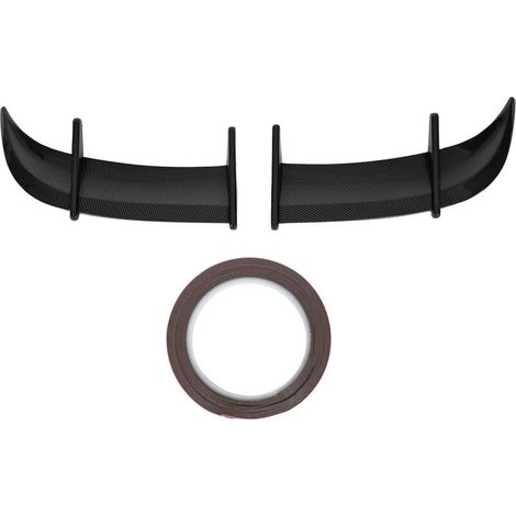 Becquet de coffre arrière de voiture en Fiber de carbone, 2 pièces, Style AK, réduction de la pression du vent, aileron de couvercle adapté aux modèles MK6 (1/4)