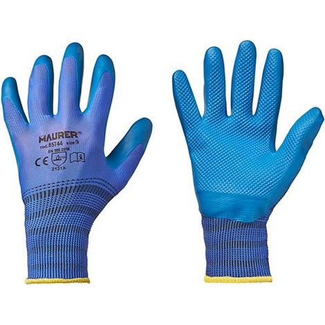 GUANTI LAVORO "3D-GRIP" LATTICE BLU TG. 11 MAURER - CF. CAVALIERE