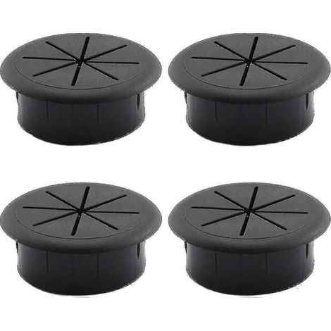 4 cache-câbles ronds pour table de bureau, avec passe-câbles intégré. (1/5)