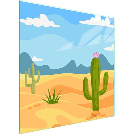 PLACA PROTECTORA DE VIDRIO PARA ESTUFA 50x52 CACTUS (1/5)