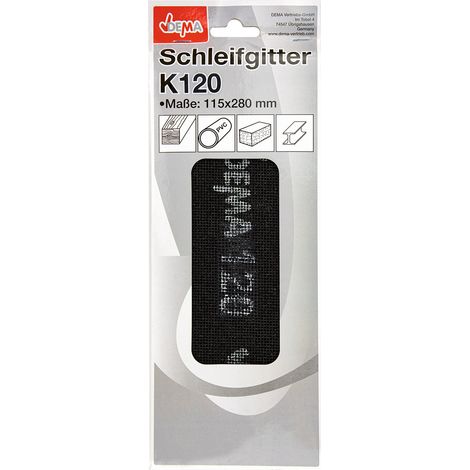 Schleifgitter Trockenbau Gitterleinen Schleifpapier Set 115 x 280 mm K120 (1/5)