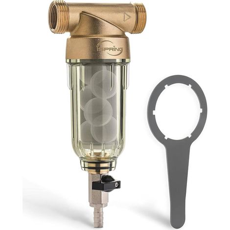 iSpring WSP-50SL Filtro de Sedimentos Reutilizable 50 Micras con Siliphos (1/5)