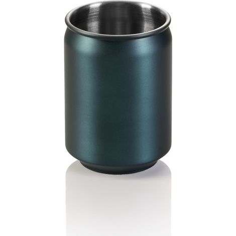 Gobelet 0,35 ltr Ø 7 cm H 10,5 cm bleu mat HLC inox 18/8 NOCTURN - Was Germany (1/2)