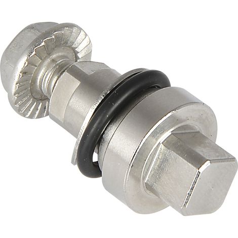Einsatz für Blechmontagezylinder Vierkant 8mm, Länge 25mm, Edelstahl (1/2)