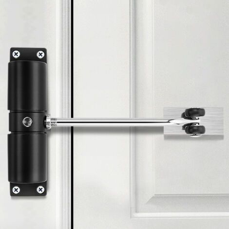 Ferme-porte automatique, fermeture automatique en alliage de zinc réglable, complet avec clé de réglage et vis (1/5)