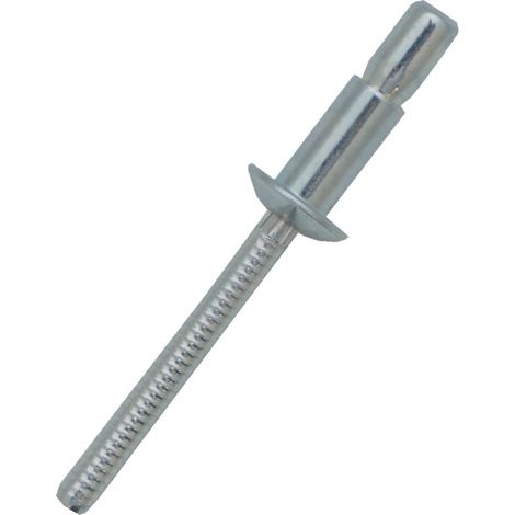 Jrp Riveting Products 6.4 x 20.5mm Steel Dome Head Rivets - Box of 150 (1/2)