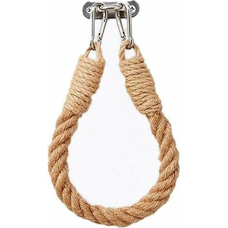 Porte-Papier Toilette,Porte-Serviette en Corde de Chanvre pour Salle de Bain et Cuisine Porte-Papier Salle de Bain Support de Rouleau de Serviette Toilette (Yellow) (1/5)