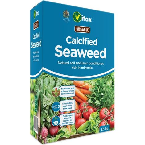 Vitax Calcified Seaweed - Soil and Lawn Conditioner - 2.5kg (1/5)