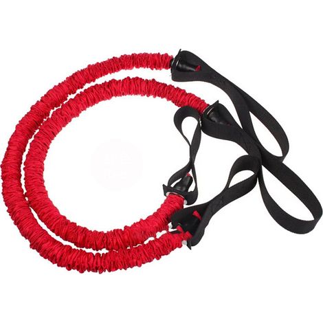 Roue Abdominale - Corde De Traction À Boucle Fermée - Pour Musculation Et Yoga - Accessoire Rouge (1/5)