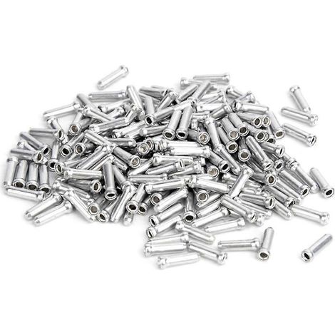 Convient pour 100 embouts de câble de frein en alliage d'aluminium, embouts de câble de vélo, embouts de câble de frein de vélo de route, gaines de câble internes (1/5)