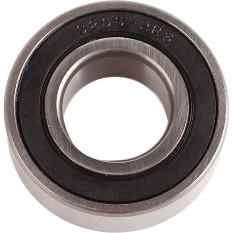 Roulement à billes à double rangée 3205‑2RS, 25x50x20mm, acier au chrome pour contact angulaire