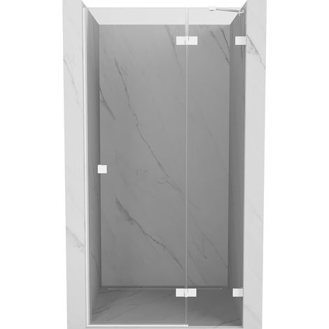 Mexen Lunar Duschdrehtür rechts 85 cm, transparent, weiß - 834-085-000-20-00-P (1/5)