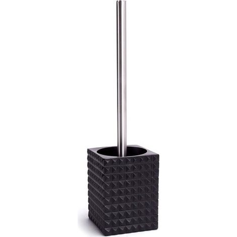 Brosse Wc avec support Poyresine KUBIK Noir MSV (1/2)