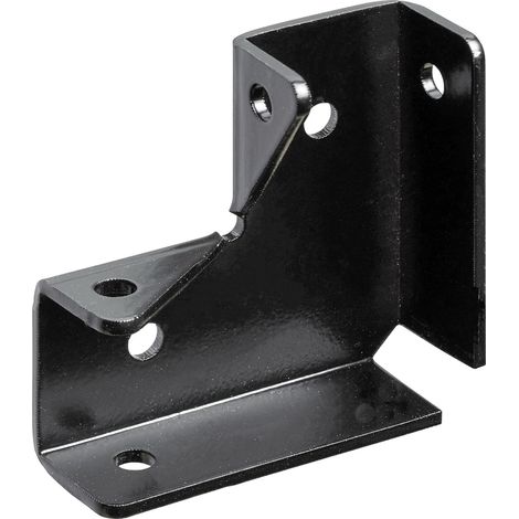 Hettich Eckverbinder L Stahl 44 x 44 x 15 mm schwarz Möbelbeschlag