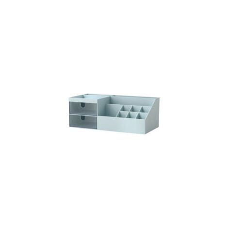 Organisateur de maquillage avec tiroirs, boîte de rangement de bureau, coloris vert, 24,5 × 12 × 9 cm (1/5)